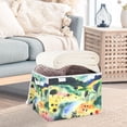 thumbnail image 3 of Yayeee Collapsible Cube Storage Bin with Lid Fabric Closet Decorative Basket with Handles, Art Field, 3 of 7