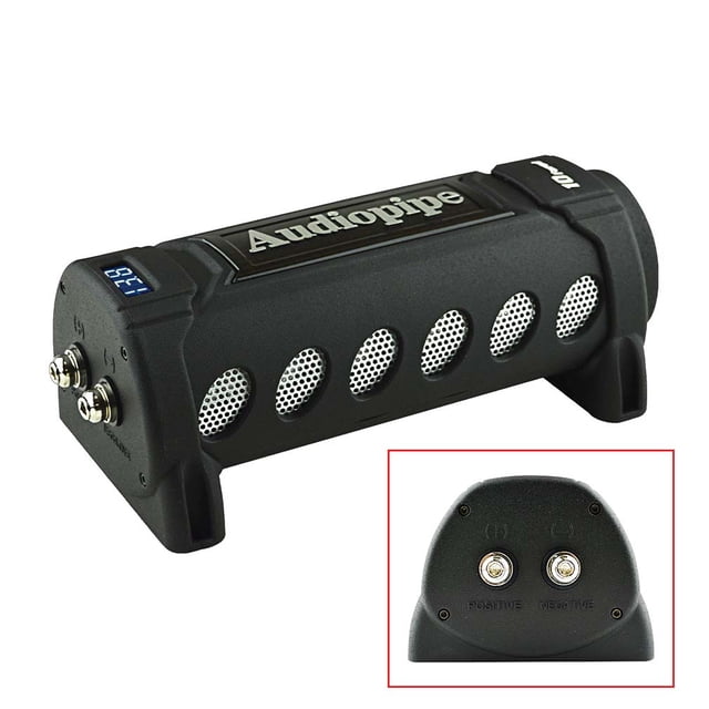 AUDIOPIPE ACAP-10000 Audiopipe 10 Farad Power Capacitor - with Digital Display and Status Indicator