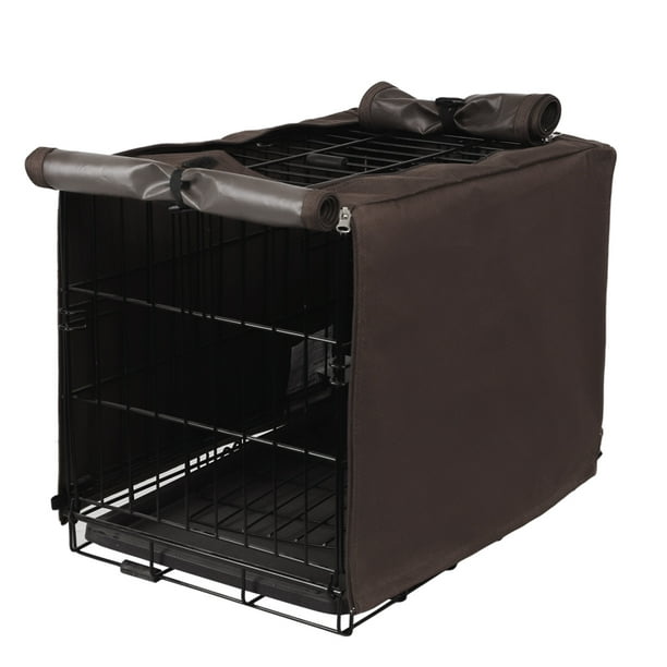 Seamander Dog Crate Cover,18",Brown, Durable Waterpoof and Windproof