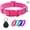 Hot Pink( AirTag), variant on Reflective Dog Collar,Soft Neoprene Padded Pet Collar with ID Tag Ring,Adjustable for Small Dogs