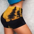 thumbnail image 4 of Fotbe Sunset River Pine Trees Shorts Sin Costuras – Shorts Deportivos de Cintura Alta para Mujer, Elásticos para Gimnasio, Yoga, Running o Ciclismo-Medium, 4 of 8