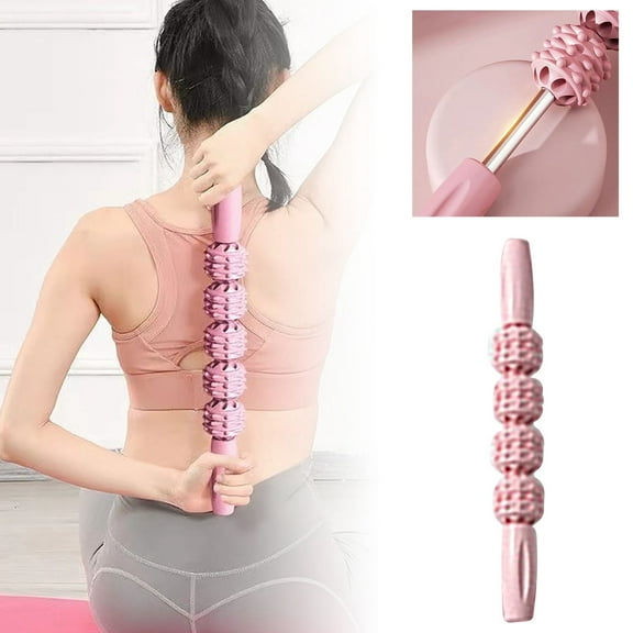 Durable Metal Massage Roller Stick for Indoor Fitness and Yoga Bodybuilding for and