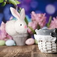 thumbnail image 6 of hulanddfd Easter Felt Bunny Ornaments, Cute Bunny Plushes Pendants Easter Hanging Decorations for Wall Tree Mantle Spring Party Favors(White), 6 of 6