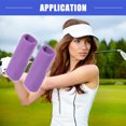 thumbnail image 2 of Vocoste 1 Pair Sweat Absorbing Wrist Sweatbands Athletic Cotton Yarn Latex Light Purple 8x15cm, 2 of 7