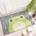 thumbnail image 1 of Alfombrilla de baño antideslizante de microfibra suave para ducha, absorbente de agua, lavable a máquina, 50 x 80 cm, azul, 1 of 5
