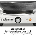 thumbnail image 4 of Portable Electric Stove with Cast Iron Burner, Adjustable Temperature, 1000 , White, 4 of 7