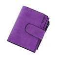 thumbnail image 1 of Women's Frosted Short Purse with Buckle and Zipper - Multi - Card and Wallet Function, 1 of 6