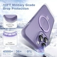 thumbnail image 4 of Designed for iPhone 11 Pro Case with Magnetic Invisible Ring Stand[Military Drop&Full Camera Lens Protection][Compatible with Mag-Safe]Shockproof Matte Translucent Slim Phone Case 5.8"Purple, 4 of 12
