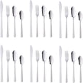 thumbnail image 2 of AMERTEER Silverware Set Flatware Set Stainless Steel Dinnerware Set for 6  24-Piece Cutlery Set  Silver, 2 of 8