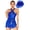 Royal Blue, variant on Alvivi Womens Jazz Latin Dance Costume Sparkly Tassel Dance Leotard Bodysuit with Sequined Hat Royal Blue XXL