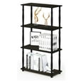 thumbnail image 4 of Furinno Turn-N-Tube 4-Tier Multipurpose Shelf Display Rack with Classic Tubes, Espresso/Black, 18034EX/BK, 4 of 6