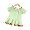 thumbnail image 2 of Hello Kitty nueva ropa para niños vestido dulce de dibujos animados niñas estilo extranjero de manga corta estilo universitario falda de princesa para bebé, 2 of 5