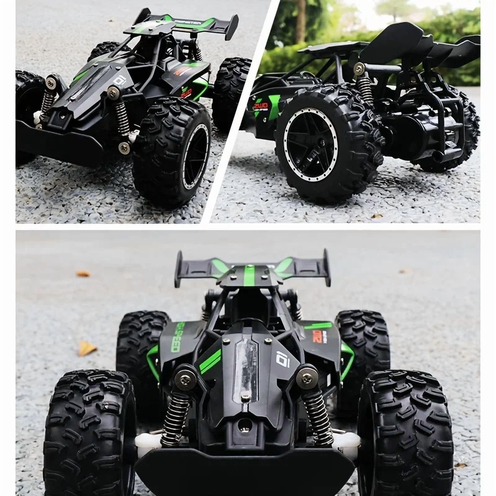 4WD Off-Road RC Car Funtogether Toys, 1:18 Scale High-Speed All-Terrain Remote Control Car for Kids Boys