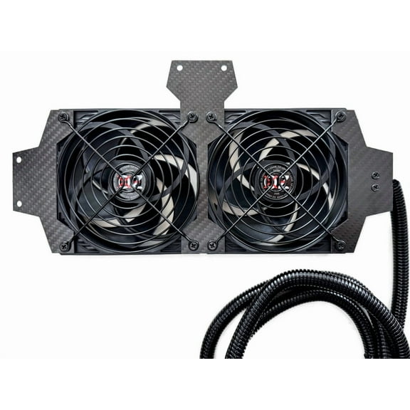 OZ-USA Dual Automatic RV Fridge Cooling Fan Whisper Quiet 12V Compatible with Dometic Norcold Motorhome Trailer