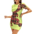 thumbnail image 1 of Plaidypus Sweetheart Knot Flared Dress Fashion Design Large Size Loose Dress Cute Animals Patterns Aww Australia Simple Cartoon, 1 of 5