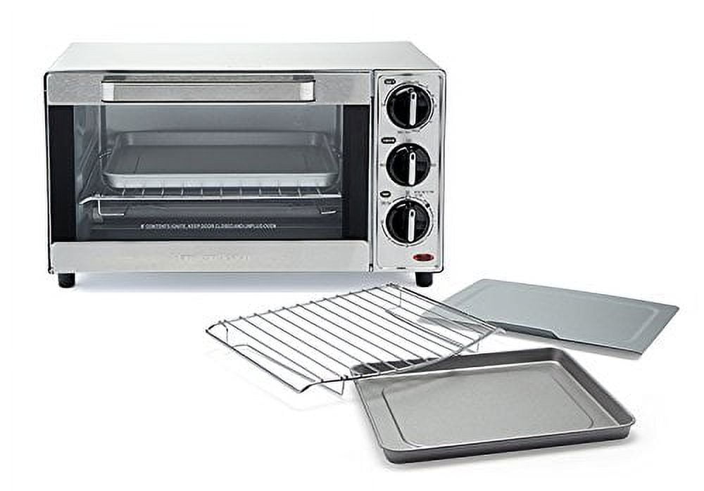 Hamilton Beach Countertop Toaster Oven & Pizza Maker Large 4-Slice  Capacity, Stainless Steel (31401): Home & Kitchen 