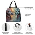thumbnail image 3 of Yiaed White And Red Storm Dragon Print Insulated Lunch Bag Reusable Cute Tote Lunch Box, Leakproof Cooler Lunch Bags for Work Office Travel School Picnic, 3 of 5