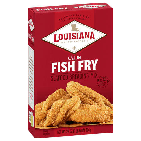 Louisiana Fish Fry Breading Fry Box Cajun 22 oz (Pack Of 6)