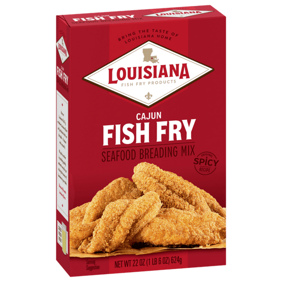 Louisiana Fish Fry Breading Fry Box Cajun 22 oz (Pack Of 6)