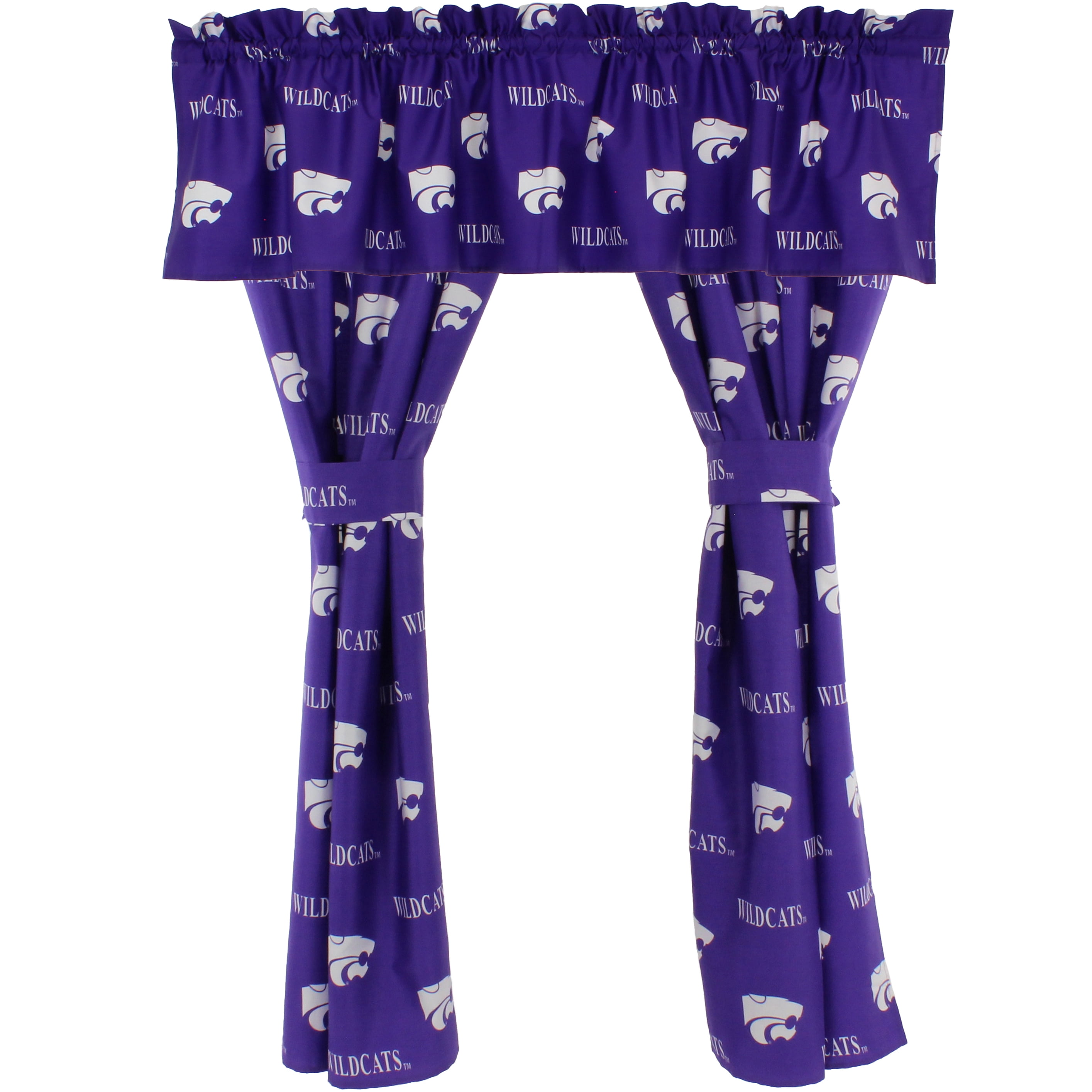 Kansas State Wildcats 100% Cotton, 84" x 15" Curtain Valance, 1 Panel