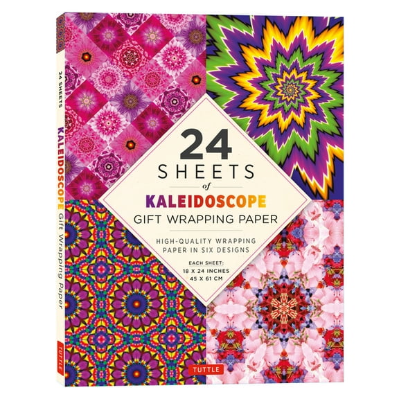 Kaleidoscope Gift Wrapping Paper - 24 Sheets: 18 X 24 (45 X 61 CM) Wrapping Paper, (Paperback)