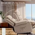 thumbnail image 4 of Korser Small Power Lift Recliner Chair for Elderly with Memory Function Linen for Living Room,Khaki, 4 of 8