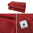 thumbnail image 3 of Hencely 2-Pack Turkish Cotton Bath Sheets – Oversized 35x64 in – Soft, Absorbent, Quick Dry – Red, 3 of 7