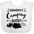 thumbnail image 3 of Inktastic Grandmas Camping Buddy Boys or Girls Baby Bib, 3 of 4