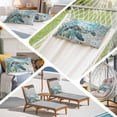 thumbnail image 6 of Sea Turtle Coastal Pillow Covers Queen, Summer Beach Teal Coral Starfish Soft Brushed Microfiber Breathable Throw Pillow Covers, Pillowcase with Zipper for Couch Sofa Bedroom Living Room 20"x30", 6 of 9