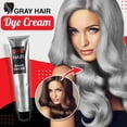 thumbnail image 3 of 2x Punk plata gris Natural cabellero Color permanente tinte cera Crema para, 3 of 9