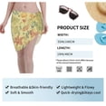 thumbnail image 7 of Bingfone Floral with Butterflies Women's Sarong Swimsuit Cover Ups Bathing Suit Coverups Chiffon Beach Wrap Skirts, 7 of 7