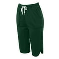 thumbnail image 5 of Summer Pants for Women Postpartum Flare High Waist Womens Fashion Pants Ladies Slim Lightweight Women Slack Womens Winter Running V Shaped Leggings for Yoga with Pockets Green S, 5 of 6