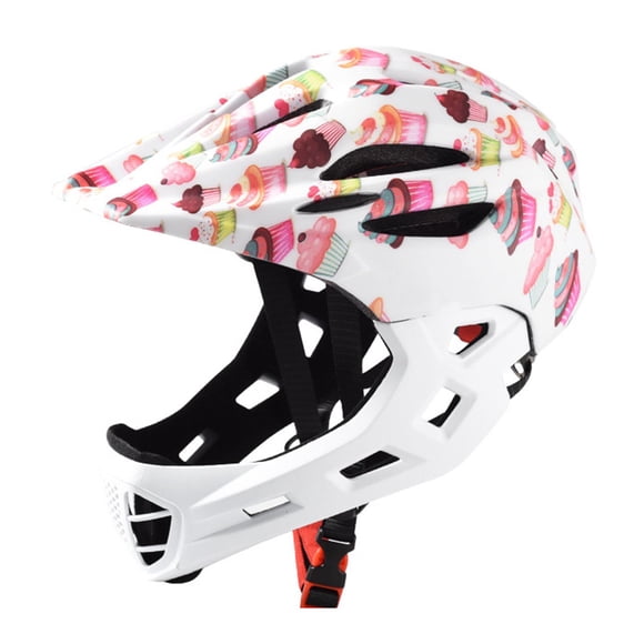 Casco de bicicleta para niños, ajustable, para andar en patineta y ciclismo. Pastel
