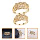 thumbnail image 1 of unbranded 2Ud Anillo De Cobre Dorado Con Y Zirconia Para Fiestas Y Uso Diario Para Mujer, 1 of 6