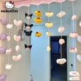 thumbnail image 2 of Sanrio Hello Kitty-cortina para puerta del dormitorio para niñas, bonita muñeca de felpa para sala de estar, partición decorativa, adorno de pared de fondo, 2 of 5