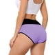 thumbnail image 3 of INSPIRAR CHIC Ropa interior de mujer con control de abdomen de cintura alta, bragas de color bloque XXL en púrpura brillante, 3 of 4