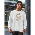 thumbnail image 2 of Golden Quote Vii Sweatshirt Men -Anna Hambly Designs, Male Medium, 2 of 4