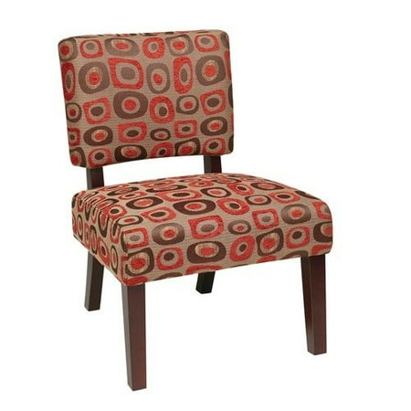 Ave Six Jasmine Fabric Slipper Chair