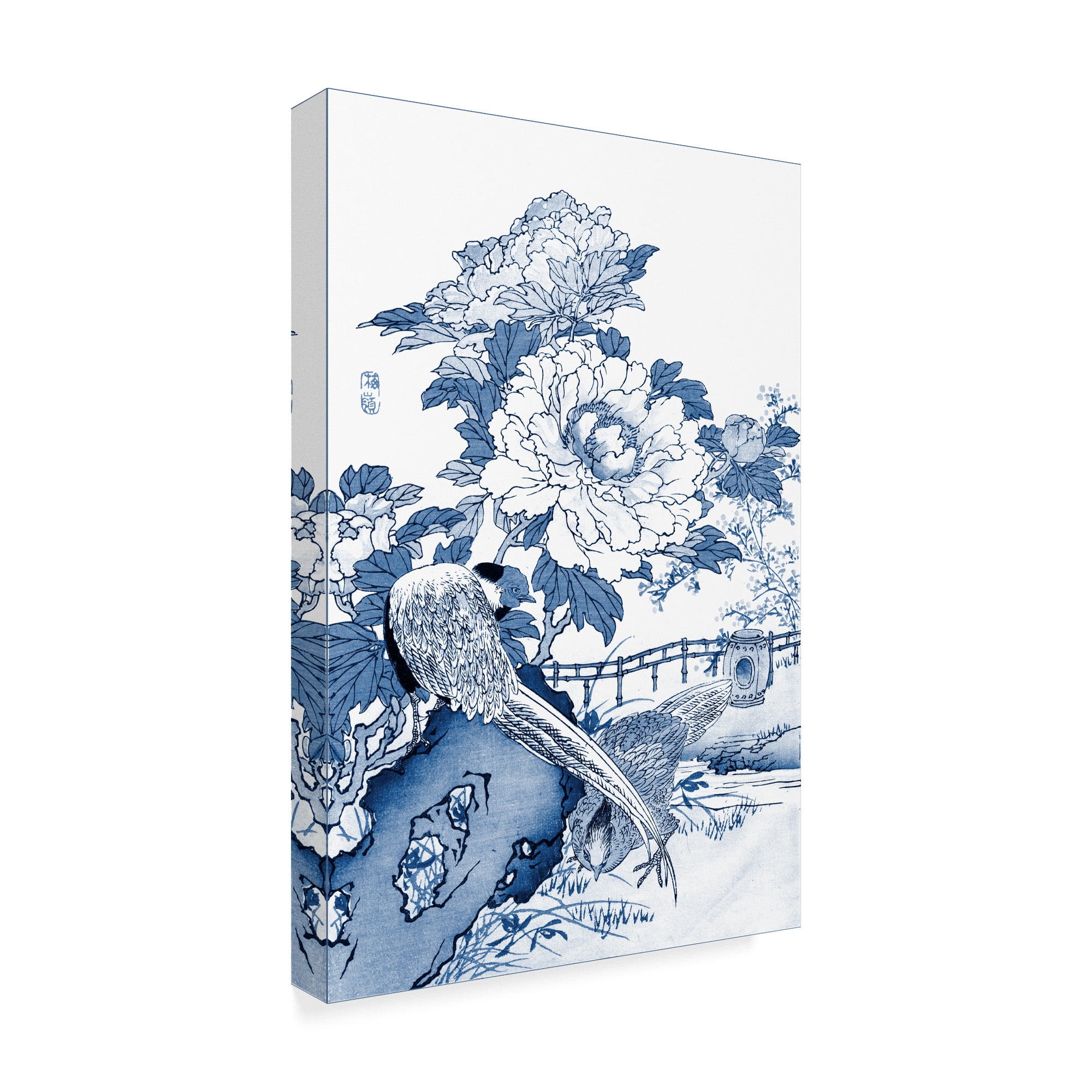 Trademark Fine Art 'Blue & White Asian Garden II' Canvas Art by Vision Studio