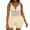 A Beige, variant on Elainilye Fashion Bodysuits for Women Tummy Control, Shaping Crotch Fit Lace Tight Strap Bodysuit Body Shaper,Beige