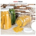 1Gallon Glass Jar Wide Mouth with Airtight Plastic Lid USDA Approved