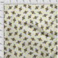 thumbnail image 4 of oneOone Polyester Spandex Medium Yellow Fabric Honey Bees Sewing Fabric By The Yard Printed Diy Clothing Sewing Supplies 56 Inch Wide, 4 of 4