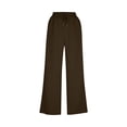 thumbnail image 4 of Inleife Women's Wide Leg Lounge Pants Solid Color Dual Side Pockets Leggings Fitness And Casual Leggings Flared Pants for Women, 4 of 6
