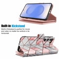 thumbnail image 4 of Wallet Case for Samsung Galaxy S25 Wallet Case 6.2" 5G (2025), [9 Card Slots] Luxury PU Leather Credit Holder Carrying Folio Flip [Detachable] Kickstand Magnetic Phone Cover & Lanyard [Marble], 4 of 6