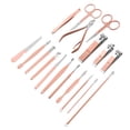 thumbnail image 5 of Unique Bargains 1 Set Manicure Set Professional Nail Clippers Pedicure Kit Rose Gold Tone, 5 of 7