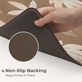 thumbnail image 3 of Kitchen Mats Sets 2 Piece Cushioned Anti-Fatigue Comfort Mat for Home & Office Ergonomically Engineered Memory Foam Kitchen Rug Waterproof Non-Skid, 30" by 17" + 47" by 17", Floral Golden, 3 of 6