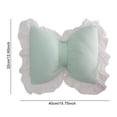 thumbnail image 6 of OIUR Bow-shaped Pillow Ruffle Lace Plush Throw Pillow High Elasticity Decorative Pillow for Bed Couch Car Seat Companion Pillows, 6 of 7