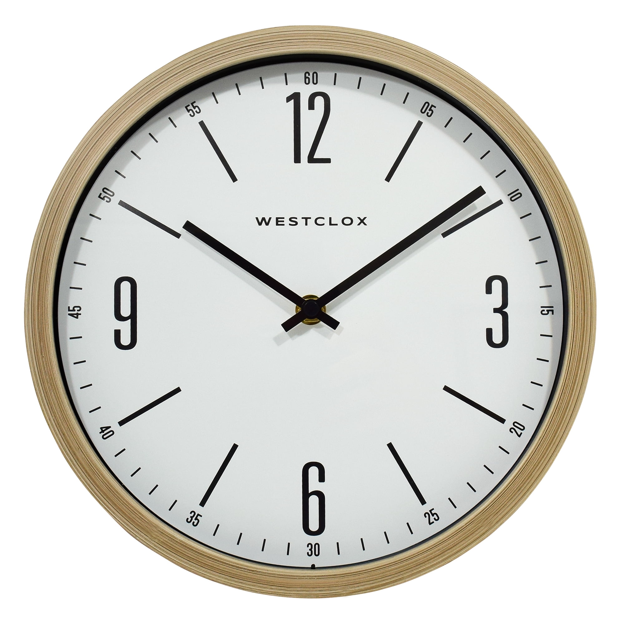 Westclox Analog Quartz Accuracy 10 " Easy to Read Blonde Woodgrain Finish Wall Clock 32886 O photo Westclox Analog Quartz Accuracy 10 " Easy to Read Blonde Woodgrain Finish Wall Clock 32886 O photo