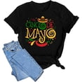 thumbnail image 2 of 100% Cotton Unisex Cinco De Mayo Shirts for Women Cinco Cinco Cinco De Mayo T-Shirt Funny Fiesta Shirts Mexian Party Tops, 2 of 5