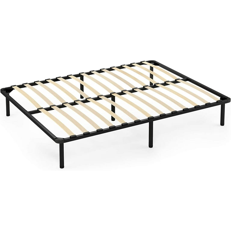 Furinno angeland cannet metal platform sale bed frame with wooden slats
